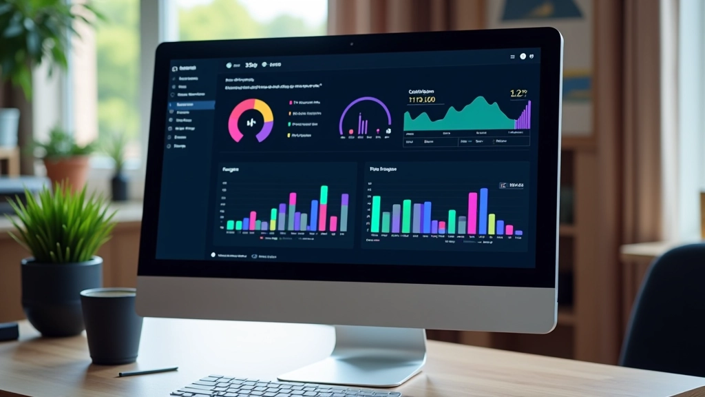 Écran d'ordinateur affichant un tableau de bord de statistiques musicales et de revenus en temps réel