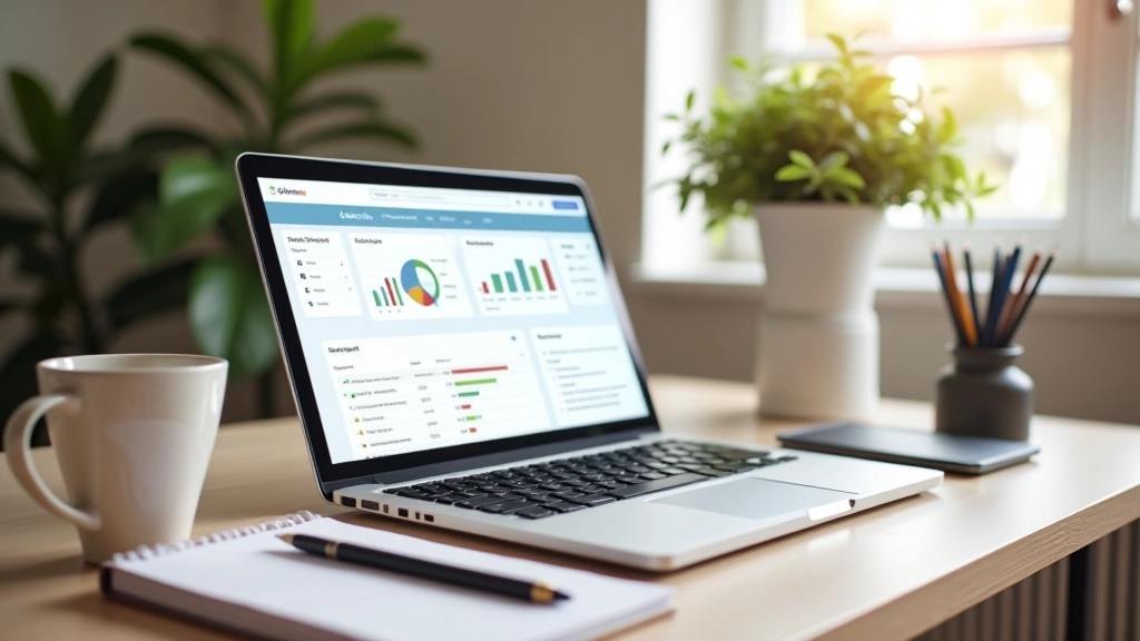 Dashboard d'une plateforme de vente avec statistiques de revenus et liste de produits