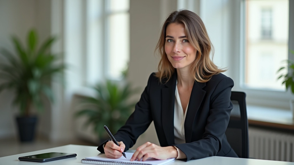 Personne consultante notant des informations sur revenus passifs